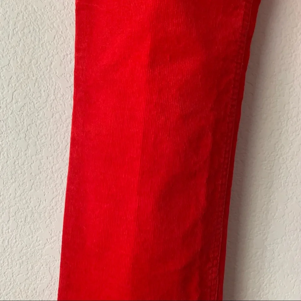 New J. Crew corduroy pants in red